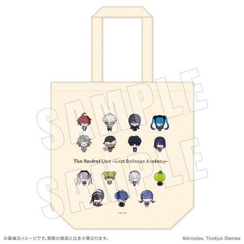 HUNDRED LINE -最終防衛学園- 公式デフォルメ トートバッグ※2025年11月中旬以降出荷分
