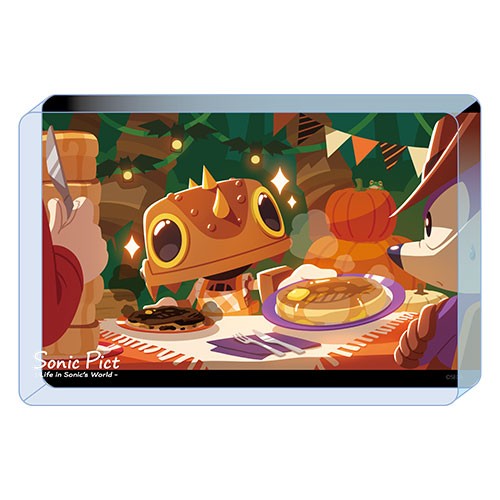 『ソニック・ザ・ヘッジホッグ』アクリルブロック（SONIC PICT）2023年10月「ハッピー パンケーキ ハロウィン！」※2025年11月中旬以降出荷分 2023年10月「ハッピー パンケーキ ハロウィン！」