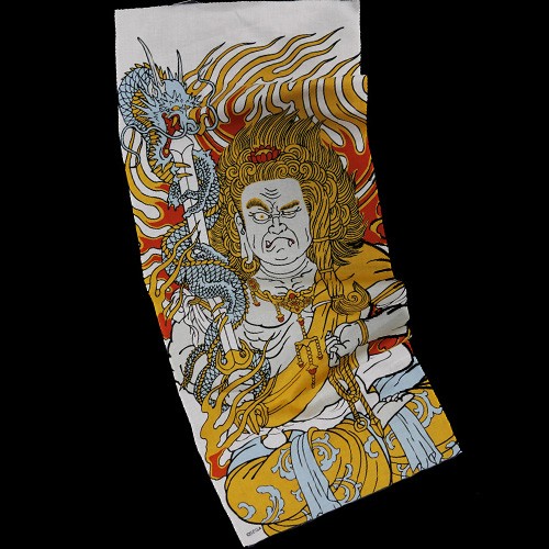 『龍が如く』友禅染手ぬぐい 堂島大吾 不動明王※2025年11月中旬以降出荷分 友禅染手ぬぐい 堂島大吾 不動明王