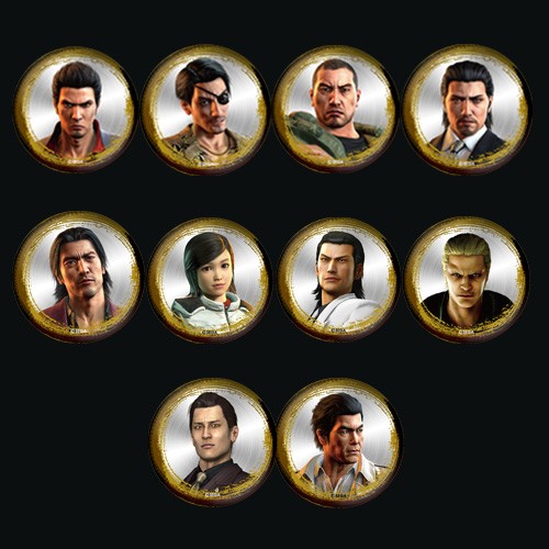 『龍が如く』メタル缶バッジコレクション プレミアムセレクト vol.1（全10種）【単品】※2025年11月中旬以降出荷分 メタル缶バッジコレクションvol.1【単品】