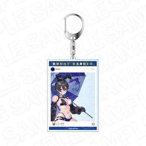 バニーガーデン　SNS風アクリルキーホルダー 美羽香 レースクイーン ver. 美羽香