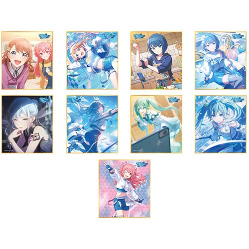 『プロジェクトセカイ カラフルステージ！ feat. 初音ミク』ミニ色紙コレクション 第53弾B【BOX】Grow glorious glow（全9種） 第53弾B【BOX】