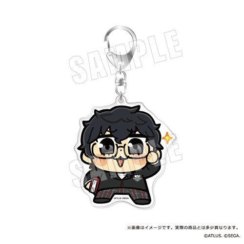 ペルソナ5 ザ・ロイヤル 主人公×ぶくぶ おおきめアクリルキーホルダー 04.知識 ランク5 おおきめアクリルキーホルダー 04.知識 ランク５