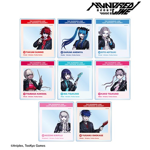 HUNDRED LINE -最終防衛学園- 描き下ろし ロックバンドver.トレーディングアクリルカード（単品） トレーディングアクリルカード（単品）