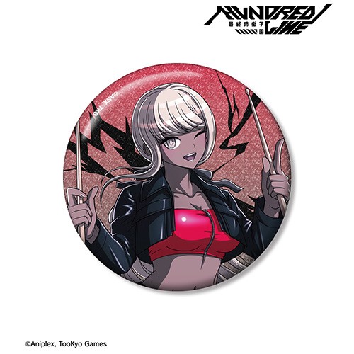 HUNDRED LINE -最終防衛学園- 描き下ろし 川奈つばさ ロックバンドver.75mmグリッター缶バッジ 75mmグリッター缶バッジ 川奈つばさ ロックバンドver.