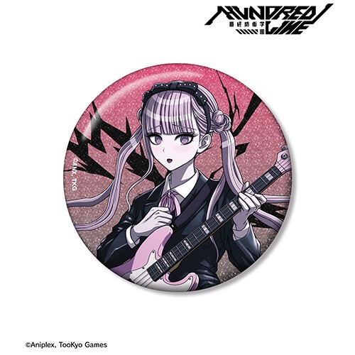 HUNDRED LINE -最終防衛学園- 描き下ろし 九十九過子 ロックバンドver.75mmグリッター缶バッジ 75mmグリッター缶バッジ 九十九過子 ロックバンドver.