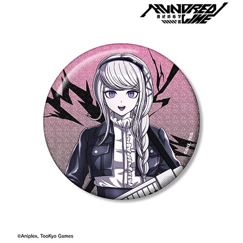 HUNDRED LINE -最終防衛学園- 描き下ろし 霧藤希 ロックバンドver.75mmグリッター缶バッジ 75mmグリッター缶バッジ 霧藤希 ロックバンドver.