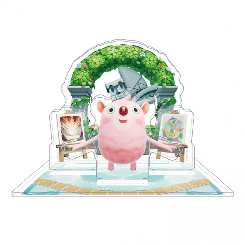 『ファンタジーライフi グルグルの竜と時をぬすむ少女』 オリジナルアクリルジオラマピッカソンリゾート (キグルミ司会) ピッカソンリゾート (キグルミ司会)