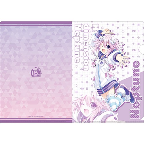 ネプテューヌシリーズ15周年記念グッズ　描き下ろしA4クリアファイル　ネプテューヌ 描き下ろしA4クリアファイル　ネプテューヌ
