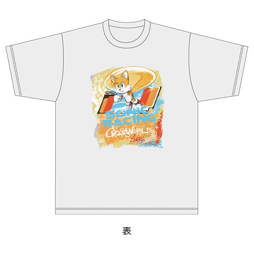 『ソニックレーシング クロスワールド』ストリートアート風Tシャツ テイルス Mサイズ ストリートアート風Tシャツ テイルス Mサイズ