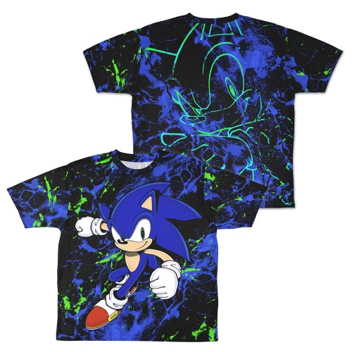 音速のハリネズミ ソニック 両面フルグラフィックTシャツ/-S 両面フルグラフィックTシャツ/-S