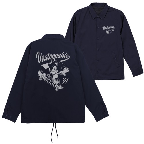 『ソニック・ザ・ヘッジホッグ』クラシックソニック T/Cコーチジャケット/NAVY-M T/Cコーチジャケット/NAVY-M