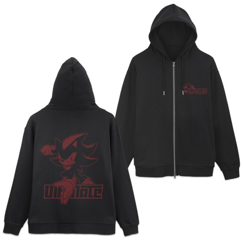 『ソニック・ザ・ヘッジホッグ』シャドウ・ザ・ヘッジホッグ ジップパーカー/BLACK-M ジップパーカー/BLACK-M
