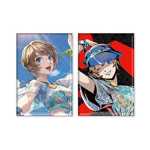 ペルソナ5: The Phantom X スクエア缶バッジ2種セット 素羽・トロピカル 素羽・トロピカル