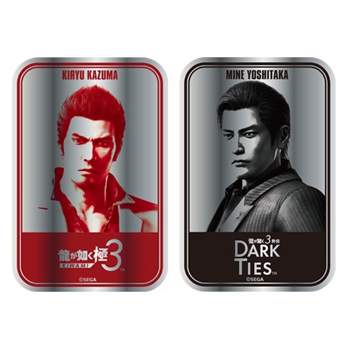 『龍が如く 極3 / 龍が如く3外伝 Dark Ties』メタルステッカー2枚セット※2025年11月中旬以降出荷分