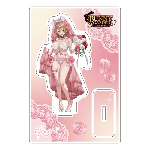 『バニーガーデン』描き下ろしアクリルスタンド（花奈／バニーウエディング水着） 花奈／バニーウエディング水着