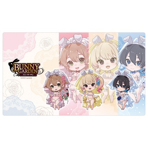 『バニーガーデン』ラバーマット(ミニキャラ/バニーウエディング水着) ミニキャラ/バニーウエディング水着