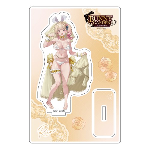 『バニーガーデン』描き下ろしアクリルスタンド(凜/バニーウエディング水着) 凜/バニーウエディング水着