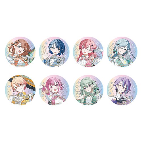 『プロジェクトセカイ 5th Anniversary 感謝祭』オーロラ箔押し缶バッジコレクションC 【単品】 MORE MORE JUMP！＆ワンダーランズ×ショウタイム（全8種） C 【単品】