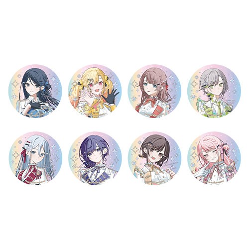 『プロジェクトセカイ 5th Anniversary 感謝祭』オーロラ箔押し缶バッジコレクションB 【BOX】Leo/need＆25時、ナイトコードで。（全8種） B 【BOX】