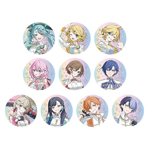 『プロジェクトセカイ 5th Anniversary 感謝祭』オーロラ箔押し缶バッジコレクションA 【BOX】 バーチャル・シンガー＆Vivid BAD SQUAD（全10種） A 【BOX】