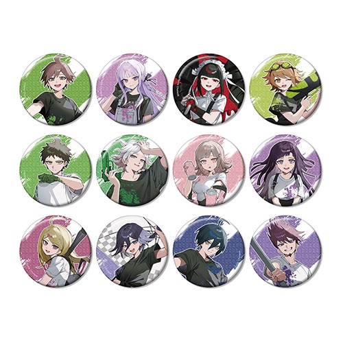 ダンガンロンパシリーズ さくしゃ2さんイラスト ペイントスタイルver.トレーディンググリッター缶バッジ(BOX)