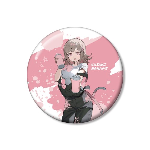 ダンガンロンパシリーズ さくしゃ2さんイラスト 七海千秋ペイントスタイルver. 100mm缶バッジ 七海千秋