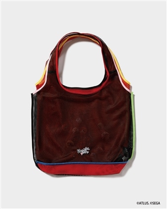 beautiful people×P5R flip mesh bag red（メメントス）
