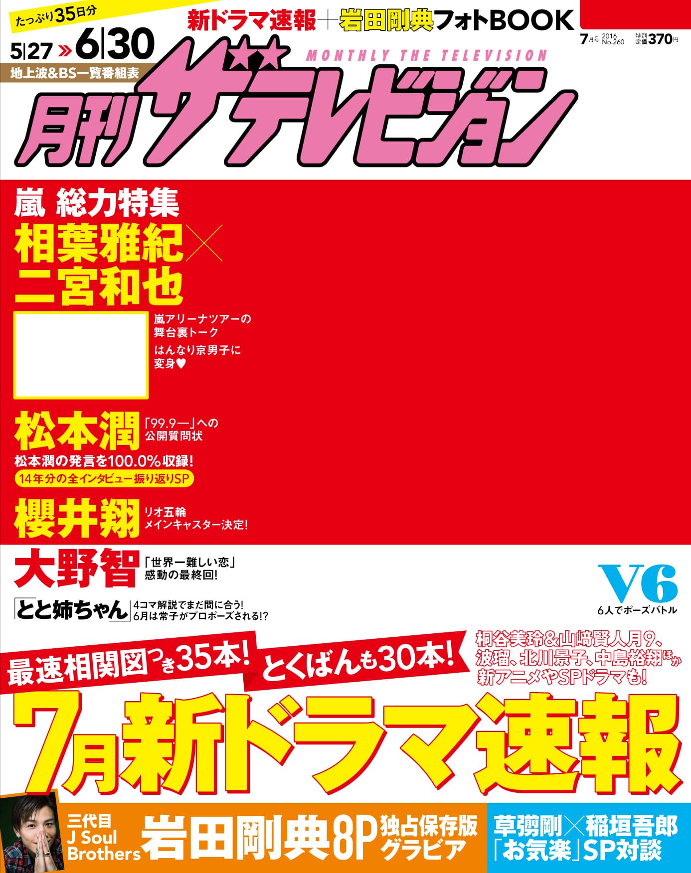 月刊ザテレビジョン　関西版　２８年７月号
