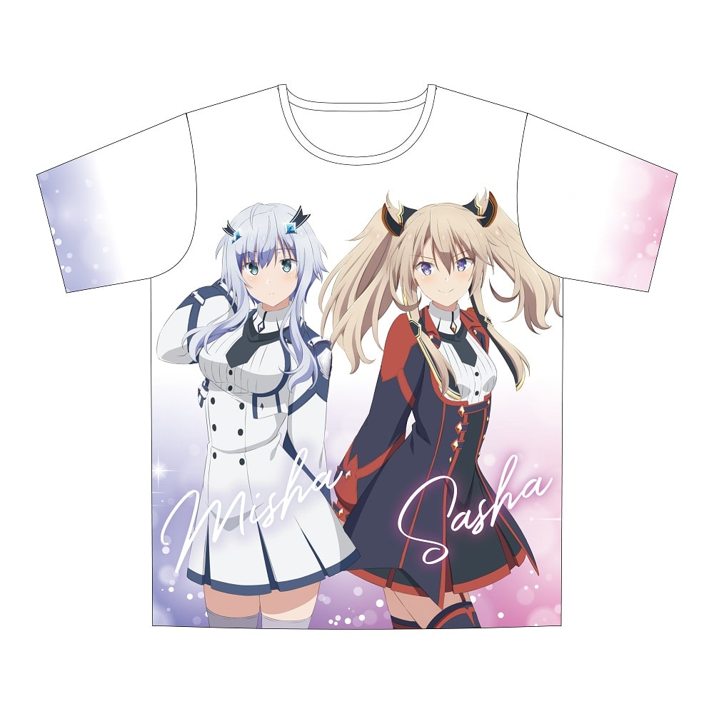 ＼先行／魔王学院の不適合者 フルグラフィックTシャツ ミーシャ＆サーシャ(初回生産分限定特典 缶バッジ付き)