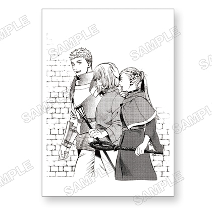 九井諒子展 B6ポストカード： ダンジョン飯  C ライオスとファリン＆マルシル