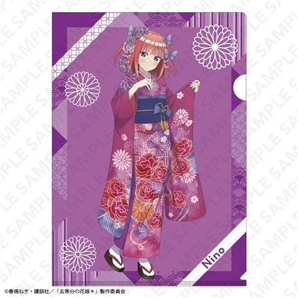 「五等分の花嫁＊」A4クリアファイル 振袖Ver. 中野二乃