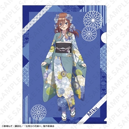「五等分の花嫁＊」A4クリアファイル 振袖Ver. 中野三玖