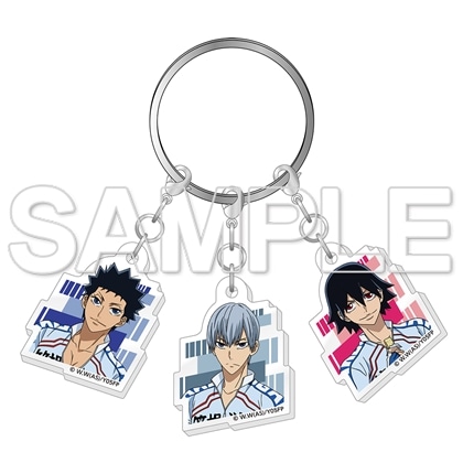 TVアニメ「弱虫ペダル」10周年フェスティバル 3連アクリルキーホルダー 泉田・黒田・新開悠人