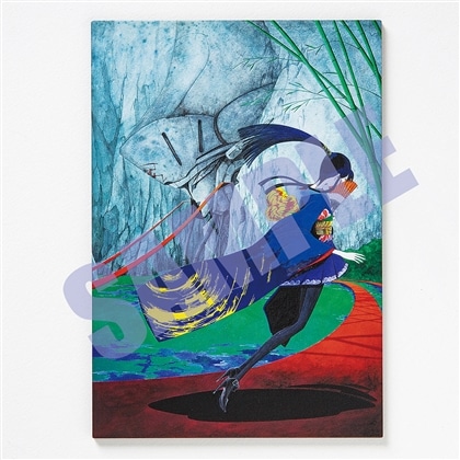 DESIGNS 永野護デザイン展 KCMオリジナル ファイブスター物語 タッチミー！木製ポストカード JUNE STEPS（単行本第4巻）