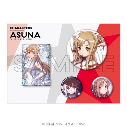 abec/BUNBUN 20th Exhibition CHARACTERS 缶バッジセット 『ソードアート・オンライン』 アスナ
