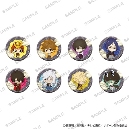 「家庭教師ヒットマンREBORN!」トレーディンググリッター缶バッジミニ 和モダンver. PACK