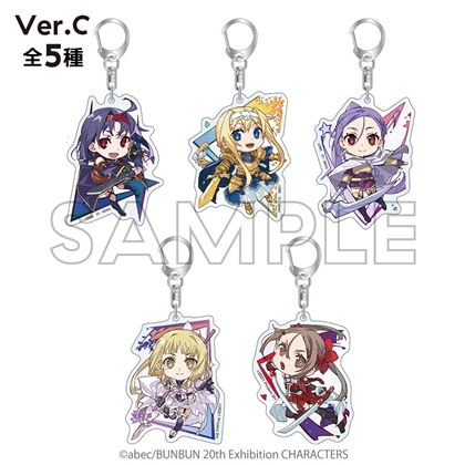 abec/BUNBUN 20th Exhibition CHARACTERS トレーディングミニキャラアクリルキーホルダー Ver.C