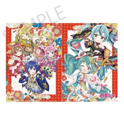 「初音ミク×招き猫」 クリアファイル ピアプロキャラクターズ Art by らっす