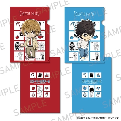 DEATH NOTE A4クリアファイル2枚セット シモジマコラボver. 夜神月・L