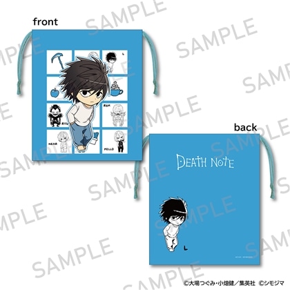 DEATH NOTE 巾着 シモジマコラボver. L