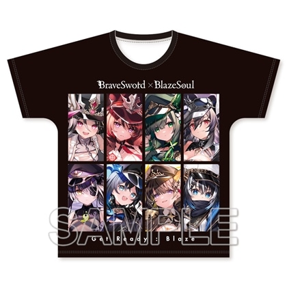 『ブレイブソード×ブレイズソウル』10周年記念フルグラフィックTシャツ ALL :Blaze