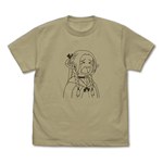 ダンジョン飯 マルシルの「こりッごり!!」 Tシャツ SAND KHAKI L