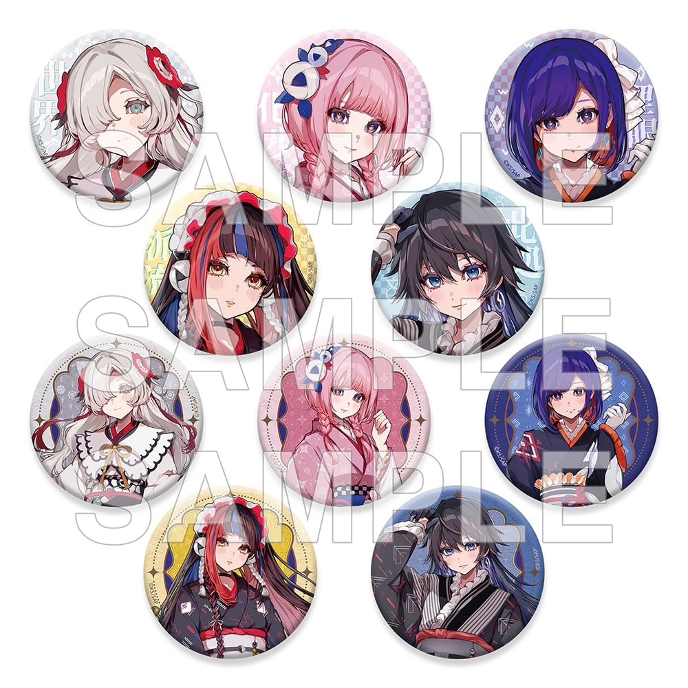 神椿市建設中。 トレーディング缶バッジ Kimono ver. BOX