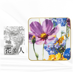 はなりーまん作品集「花と人」＆今治産オリジナルプリント「花やぐハンドタオル」セット