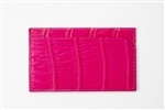 藤本さきこ　クロコダイルカードケース【ローズピンク×ピンク】