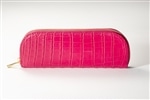 藤本さきこ　クロコダイルペンケース【ローズピンク×ピンク】