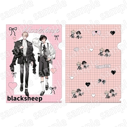 クリアファイルセット　ブラックシープ　BLACK&PINK ver.