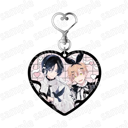 アクリルキーホルダー　君には届かない。　BLACK&PINK ver.