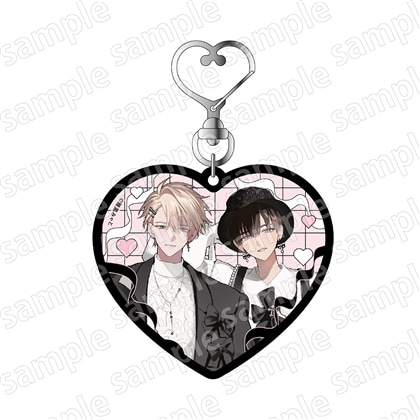 アクリルキーホルダー　ブラックシープ　BLACK&PINK ver.